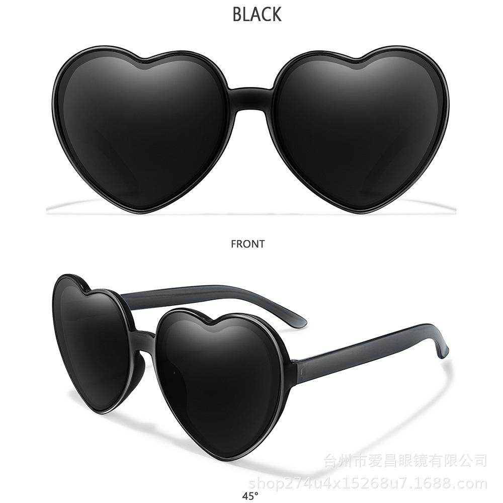 New colorful coated love sunglasses European and American personalized fashion colorful trend party decorative glasses