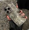 Роскошный силиконовый блестящий чехол с водяной рябью для iPhone 16 15 14 13 12 11 Pro Max Plus, эстетическая защита камеры, классный чехол