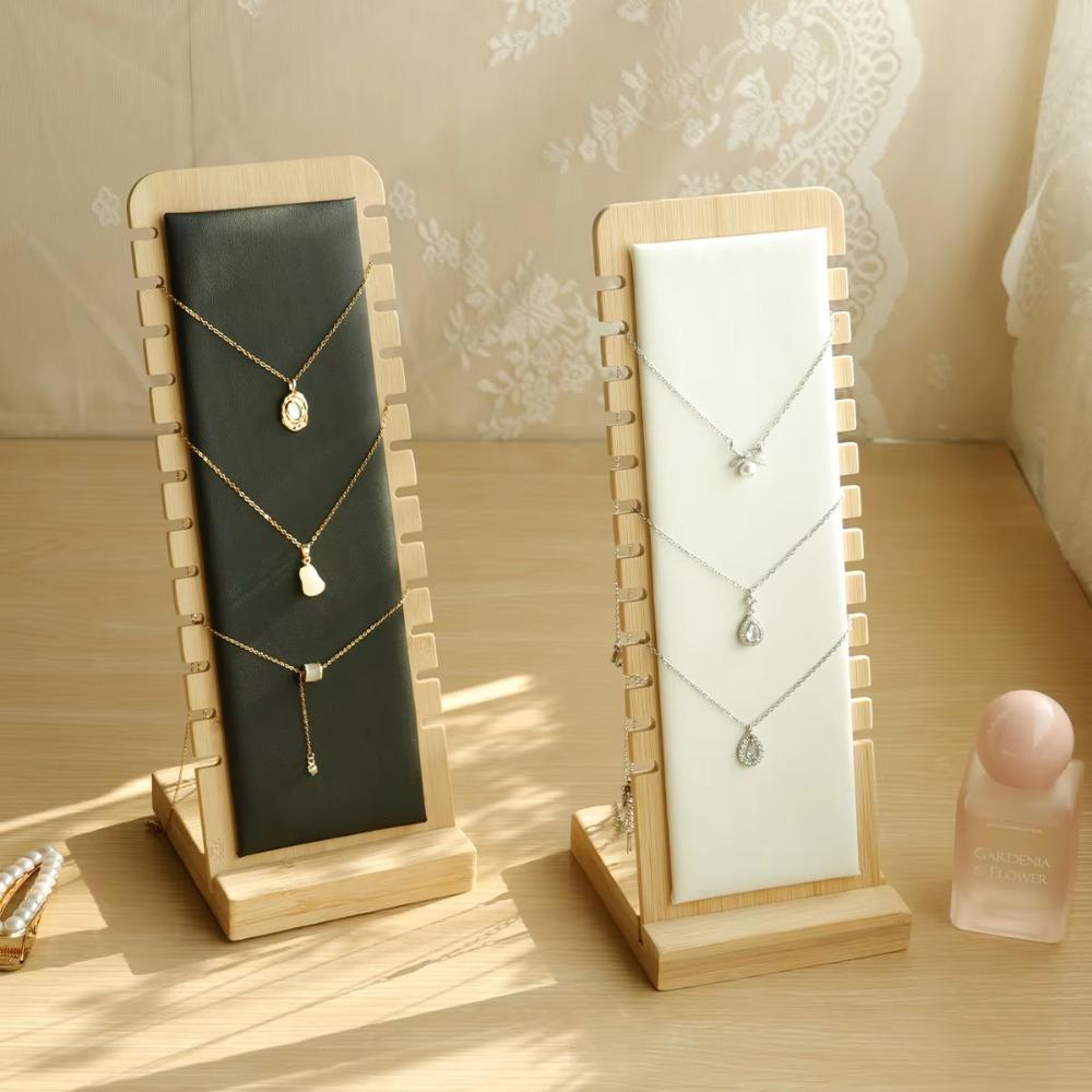 Bracelet Support Wooden Necklace Frame Large Capacity Jewelry Storage Rack  Home Decors