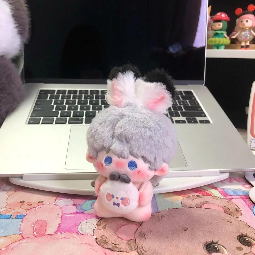 Game Love And Deepspace Plush Toy Rafayel Xavier Zayne Caleb Sylus 10Cm Animal Ear Mini Pendant Cosplay Keychain Blind Box
