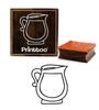 Printtoo Diary Card Water Jug Design Wooden Rubber Stamp Scrap-Booking Block-2 X 2