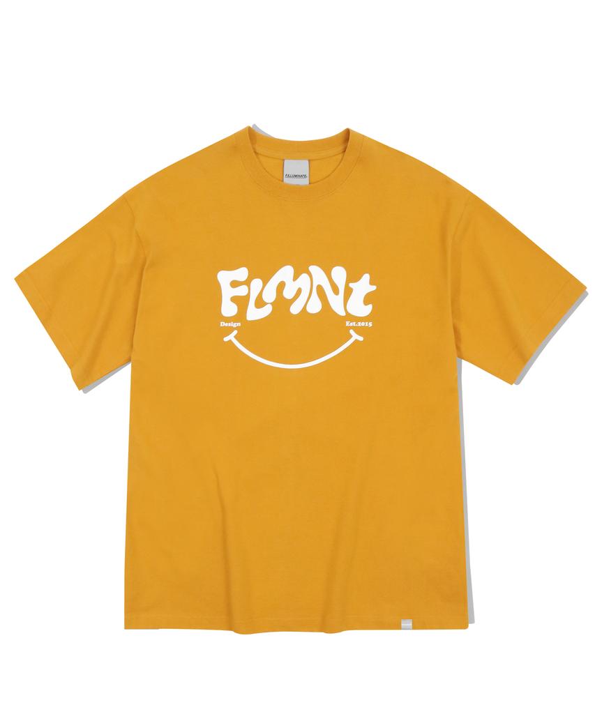 FILLUMINATE Oversized Beam Logo T-Shirt - Mustard