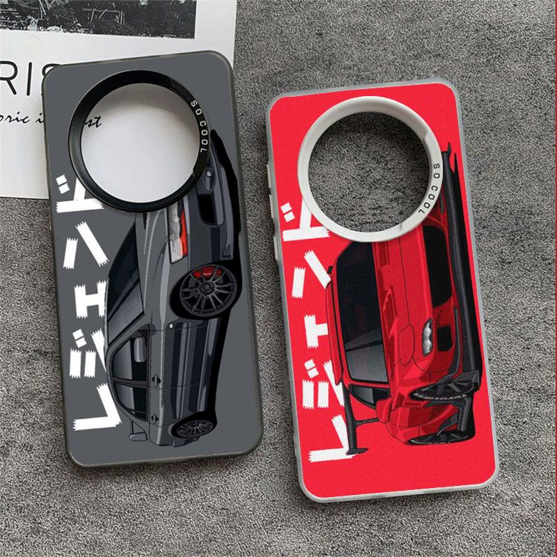 JDM Tokyo Drift Sports Car Soft Phone Case for Xiaomi Redmi Note 13 14 15 Pro Plus 12S 12 11S 11 11T 10S 10 Shockproof Cover Bac