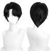 Black Oblique Bangs Anti-upturned Short Hair Synthetic Wig | Animated KPop Demon Hunters Figure Qin Yu Cosplay Wig