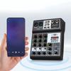 4-канальный аудиомикшер DJ Professional Sound Board Микшерный пульт 48 В Фантомное питание для