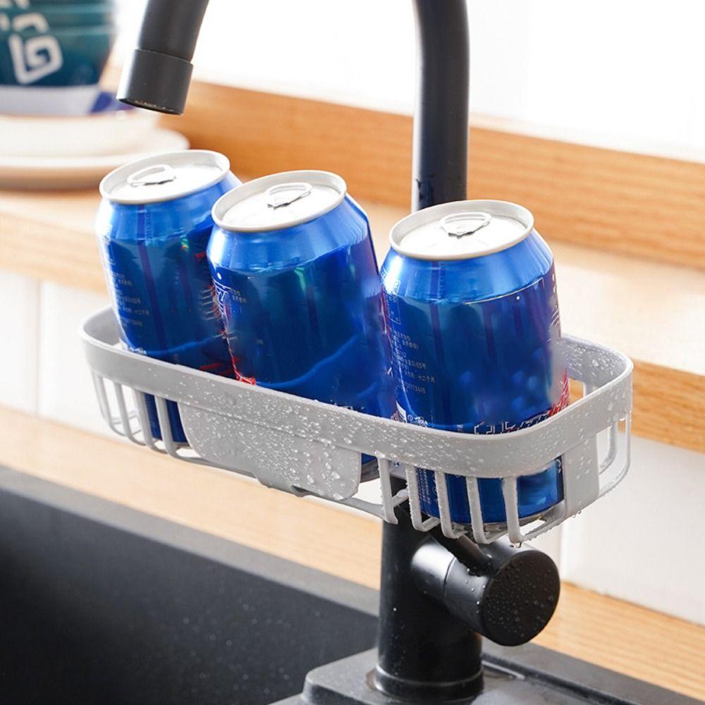 Регулируемый держатель для крана без сверления, хранение губок, прочная сушилка для раковины, ванная комната, кухня