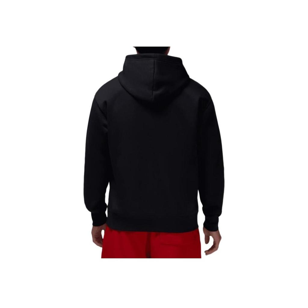 Jordan Logo Hooded Oversized Long Sleeve Pullover Sweatshirt Men Sweatshirt Black HF1494-010