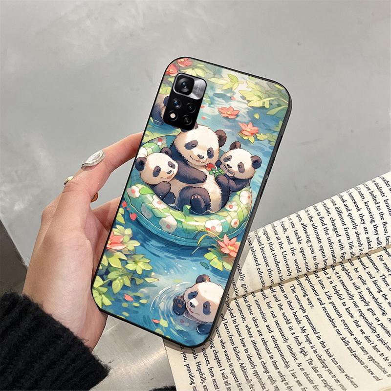 Чехол для телефона с пандой для Xiaomi Redmi note 13 12 Pro 11S 11 10 Pro 10S 12S Redmi 10 9C 13C