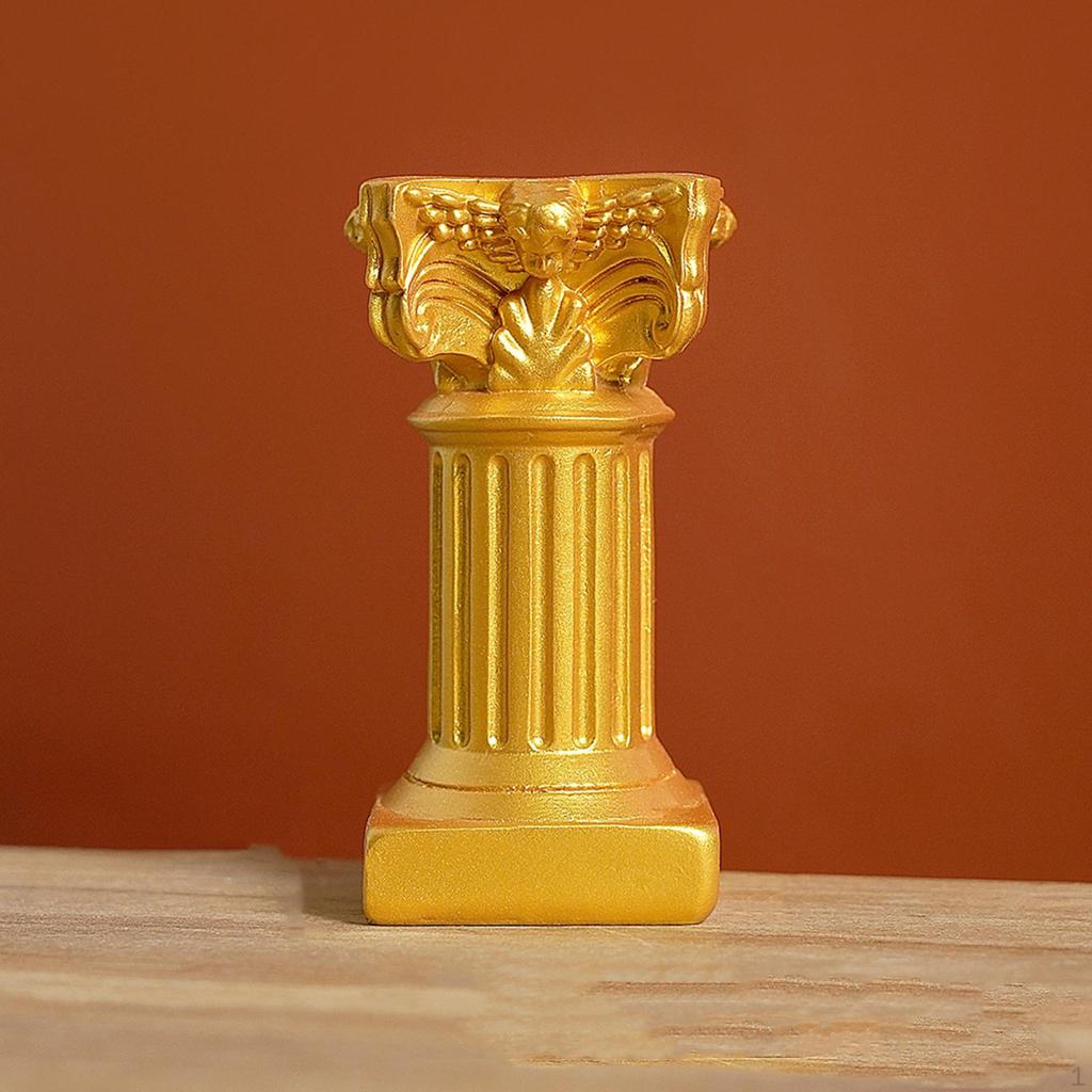 Classic Greek Statue,Mini Pillars ,Resin Crafts Household Office Desktop Decor,Garden Banquet Resin