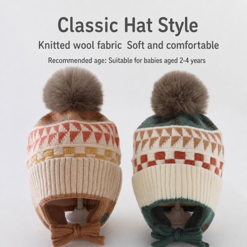 Soft Baby Beanie Caps Ear Protection Earflap Winter Hat Winter Warm Earflap Beanie Kids