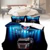 Trucks Printed Scania Duvet Cover Pillowcase Bedding Set Childrens Bedroom Decor