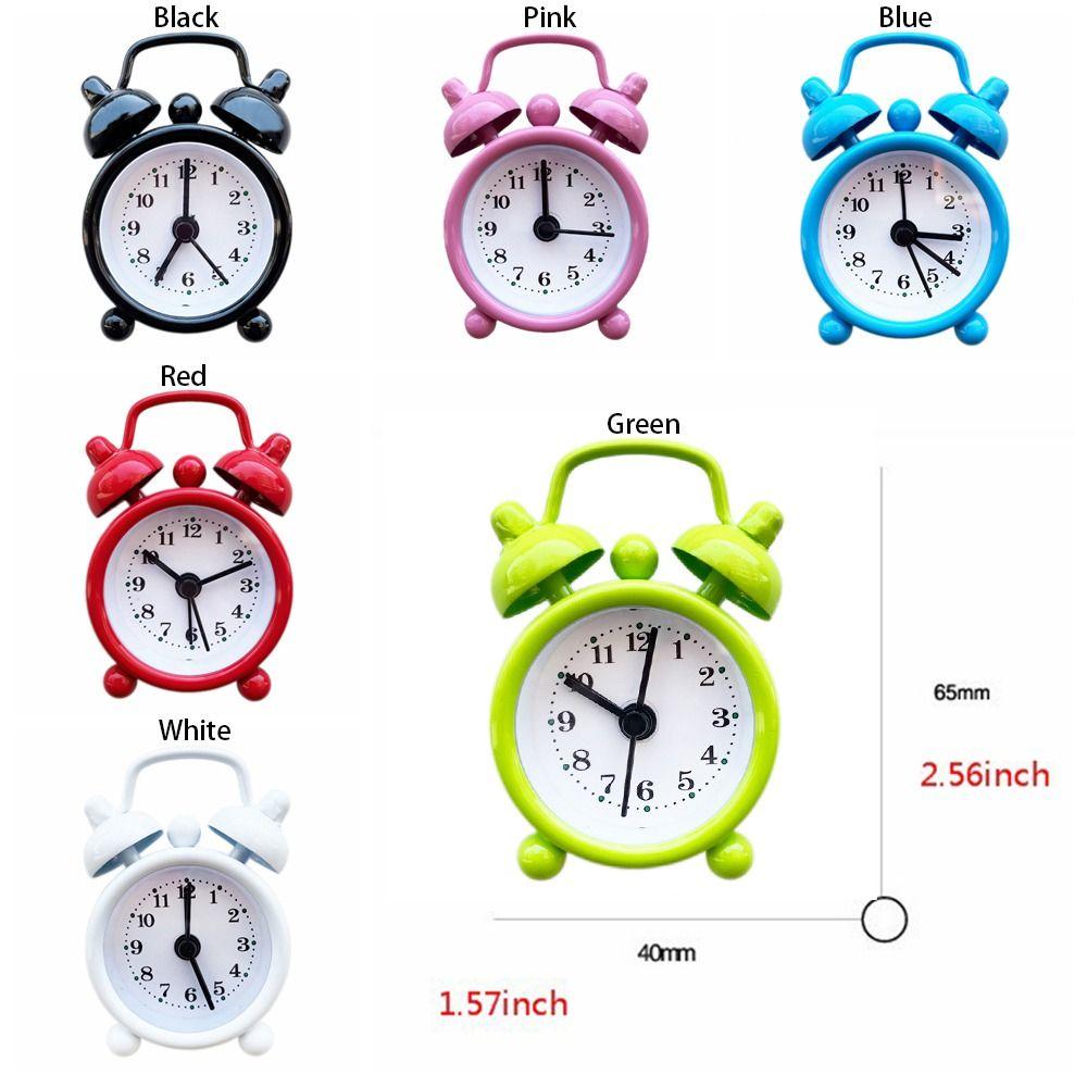 Простой мини-будильник Бесшумные маленькие настольные часы Многофункциональный прикроватный будильник Прикроватный