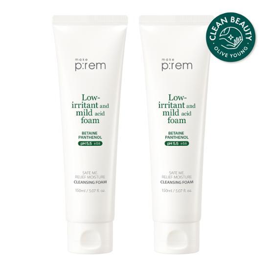 Make P:REM Safe Me Relief Moisture Cleansing Foam 150ml 1+1 Promotion
