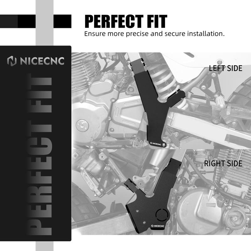 Motorcycle Frame Guard Cover Wraps for Suzuki DR650 DR650S DR650SE 1996-2023 2024 DR650S/SE DR 650 Frame Protectors Aluminum