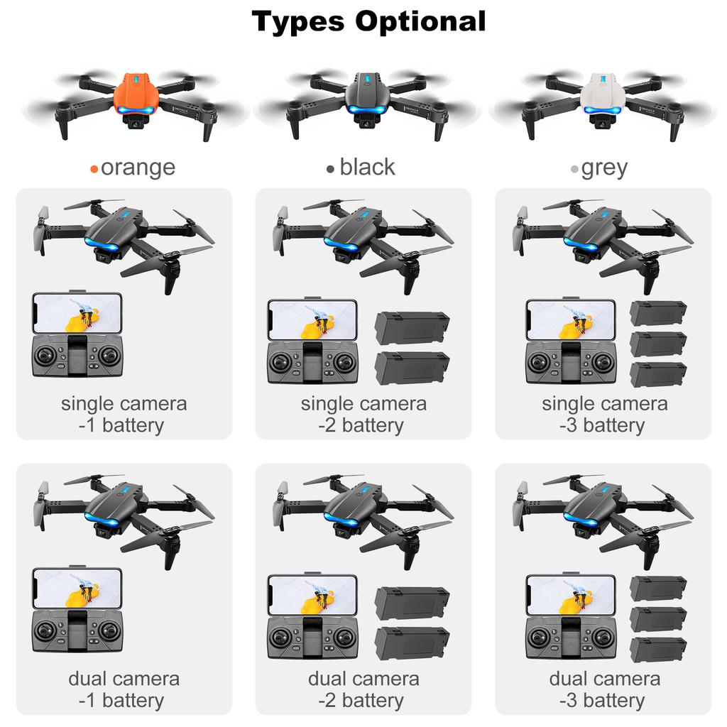 Радиоуправляемый дрон с камерой 4K Dual Carema RC Quadcopter с функцией траектории обхода препятствий