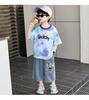 Boys' summer clothes 2026 new summer set, stylish children's cool and handsome short sleeved summer two-piece set for boys