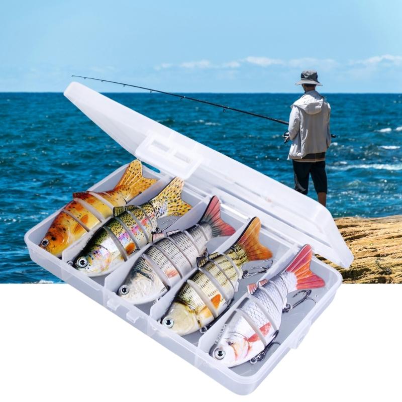 Multi Jointed Crankbaits 6 Segment Hard Baits Trout Lures Swimbait Minnow Fishing Lures Wobbler Fishing Tackle