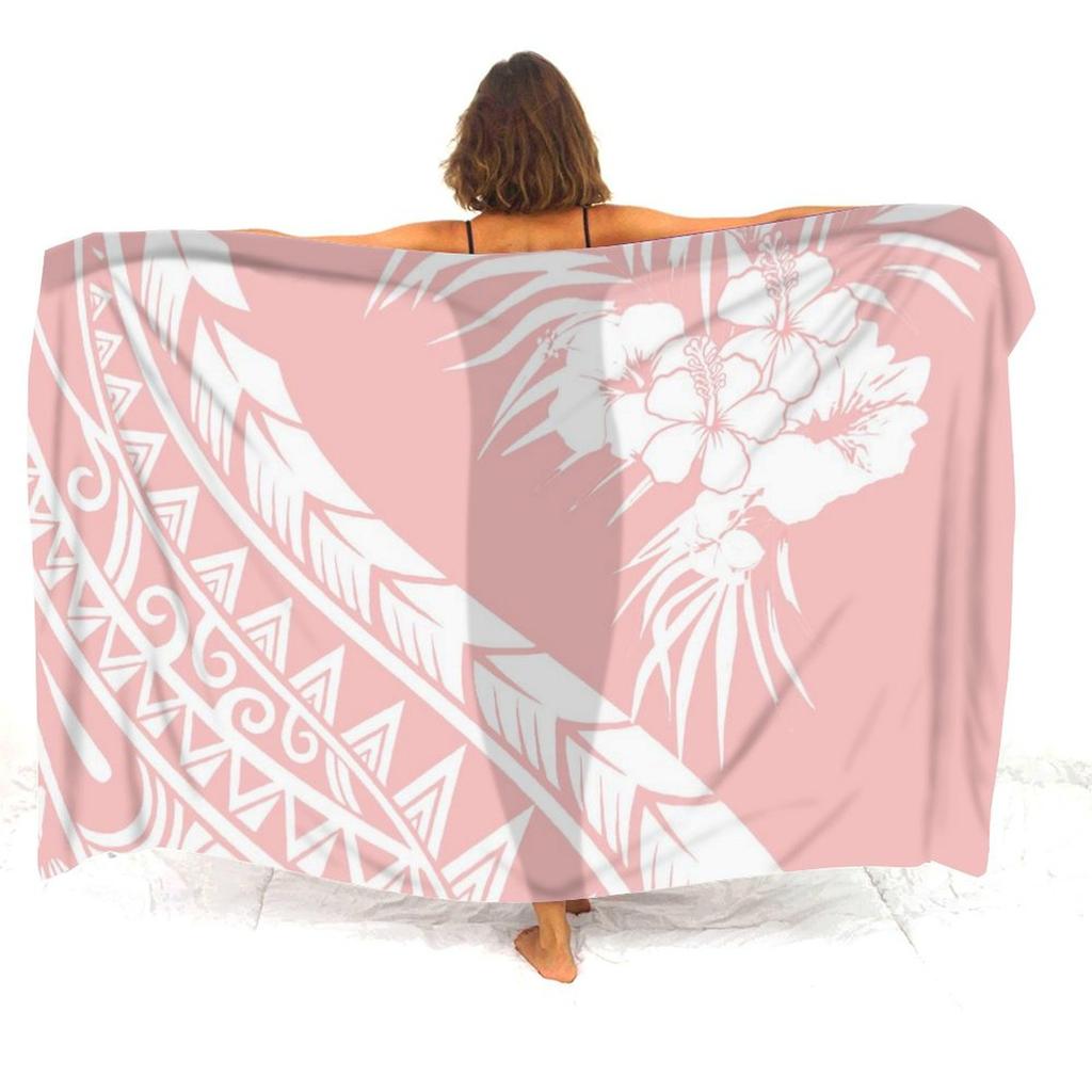 Resort Seaside Tourism Tribal Ethnic Style Women'S Sarong Polynesian Print Custom Seaside Beach Dress