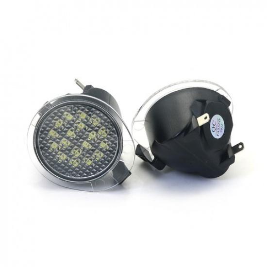 2Pcs White LED Side Mirror Puddle Lights For 2007- Toyota Tundra Sequoia