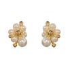 Niche Design Sense Fireworks Pearl Sweet Niche Stud Earrings Women French Retro Personality Versatile Fashion Commuter Earrings