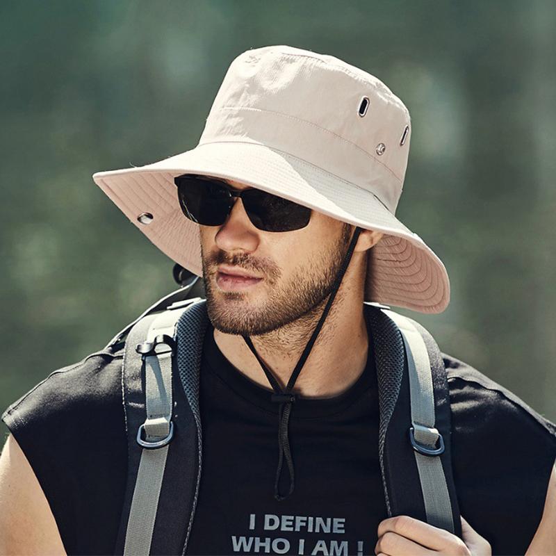 Летняя шляпа от солнца, солнцезащитная шапка для рыбалки, панама, уличная походная рыбацкая шляпа с большими полями, солнцезащитная шляпа с УФ-защитой, солнцезащитные шляпы для мужчин