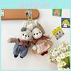 Плюшевая игрушка Зайчик для девочек, подарок на день рождения, брелок, аксессуар для рюкзака