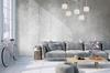 Hanging Lamp, Ceiling Chandelier, Chrome, Velvet Lampshade