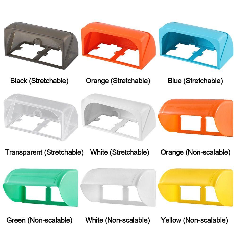 Self-Adhesive Socket Waterproof Box Plastic Electric Plug Rainproof Cover  Outdoor