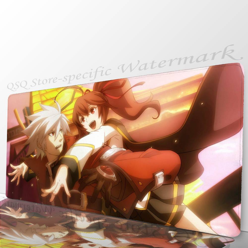 Игровой коврик для мыши B-BLAZBLUE, противоскользящий, подходит для офисных компьютеров, ноутбуков, игровых столов для киберспорта, XXL, для клавиатуры