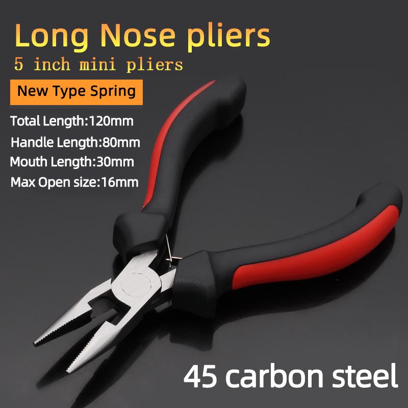 Мини-плоскогубцы, диагональные плоскогубцы, проволочные круглые изогнутые длинные игольчатые кусачки, ручная работа, бисер для самостоятельного изготовления небольших ювелирных изделий, инструменты