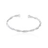 Foot Silver 999.9 Mobius Ring Bracelet Small Design Bracelet Love Fried Dough Twists Jewelry Valentine's Day Bracelet Gift