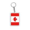1PC Acrylic Fashion Key Holders Charm Keyring Gifts Car Decor Flag Key Chain Flag Key Chains Flags Bag Pendants
