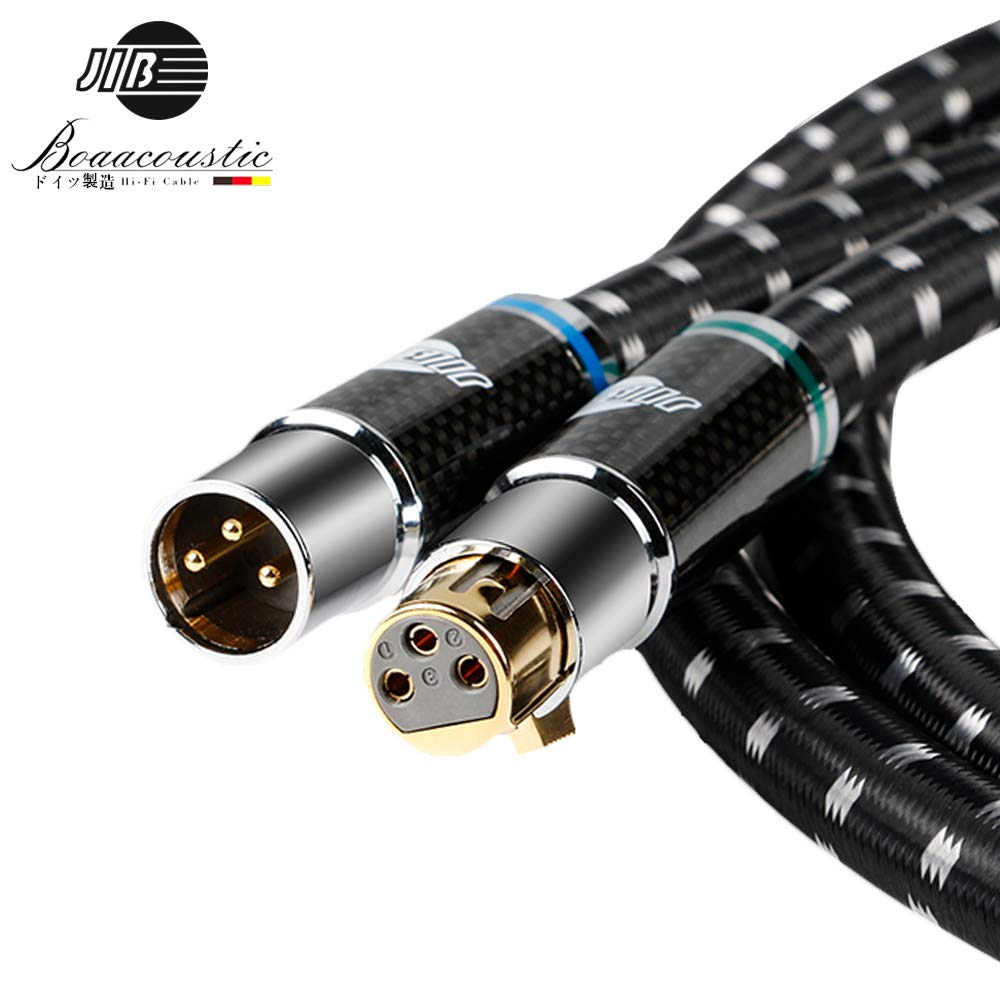 JIB XLR Audio Cable for Canon XLR Microphone Balanced Compatible with AV and 1m 15mm OD x 2 (Male-Female) Cables, Cables, 3-Pin Cables, Cables,