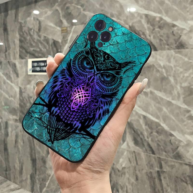 YNDFCNB Чехол для телефона с рисунком совы для iPhone 8 7 6 6S Plus X SE 2020 XR XS 14 11 12 13 Mini Pro Max