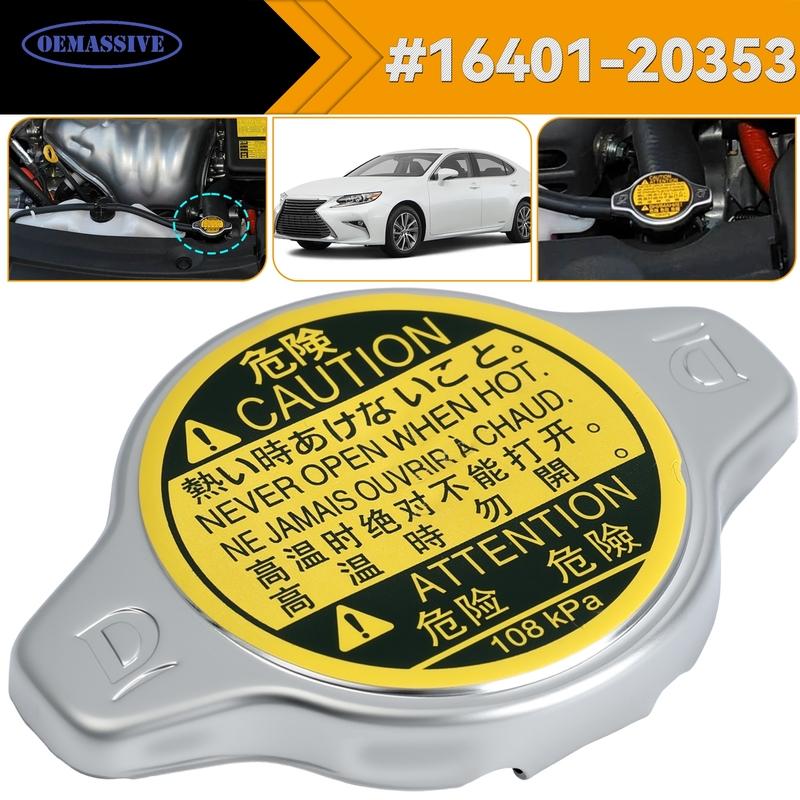 Крышка радиатора, совместимая с Toyota Lexus - Avalon Camry Echo Prius C ES300h ES350 GS300 GS430 IS300 LS430 RX350 RX450h SC430