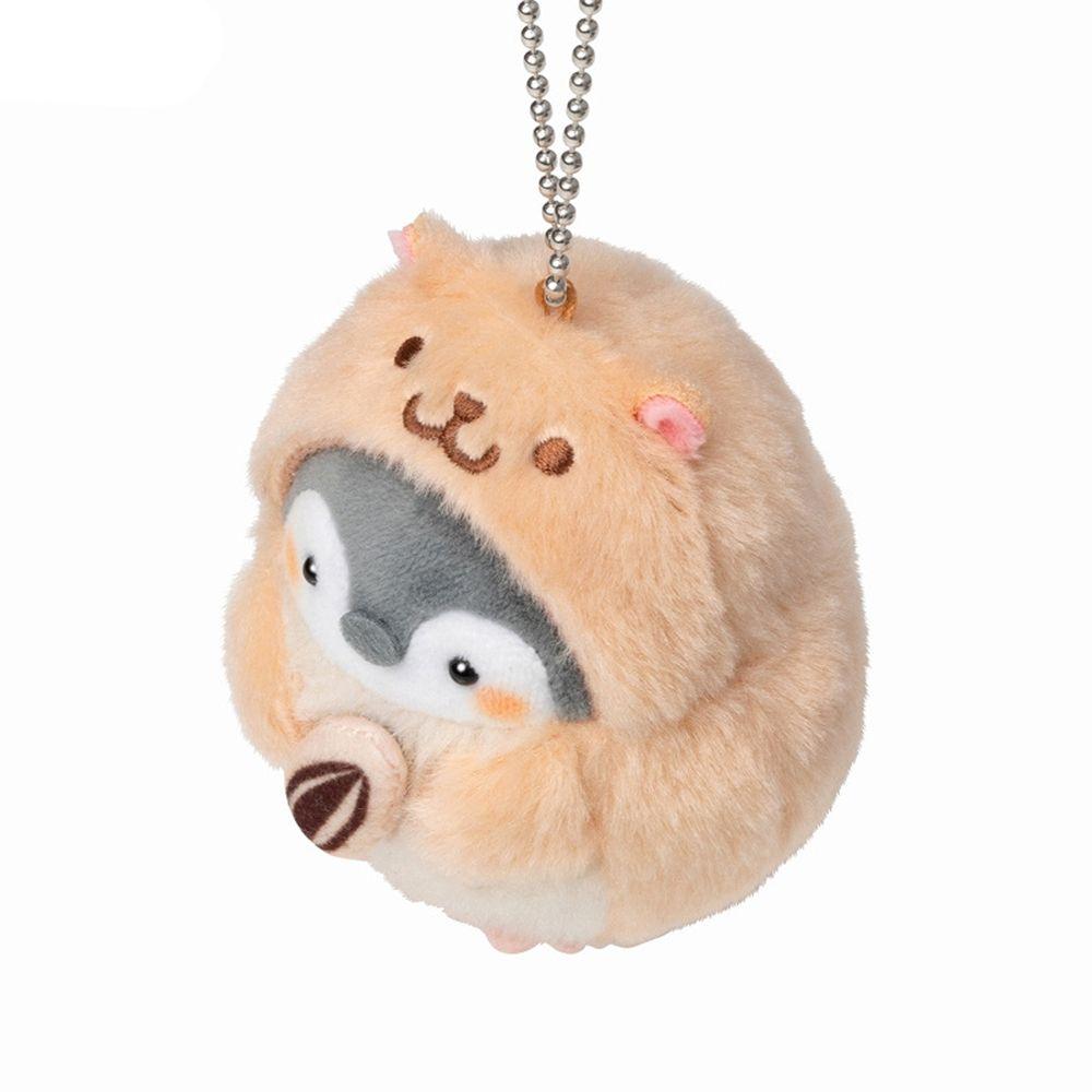 Decoration Bag Decorating Keychain Pendant Pretending Hamster Dog Stuffed Animal Penguin Plush Doll
