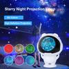 LED Water Ripple Projection Lamp USB Atmosphere Light Romantic Starry Sky Night Light for Bedroom