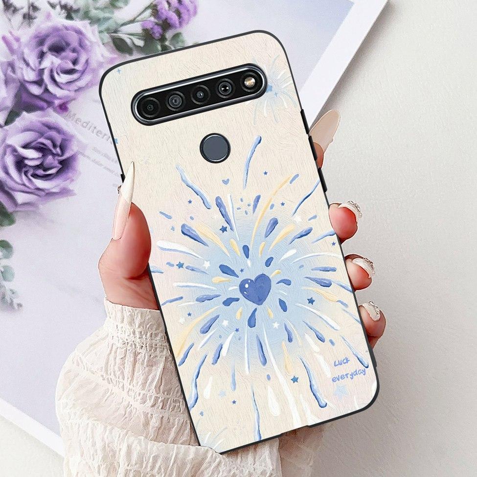 2020 For LG K41S LM-K410 Cover For LG K51S Case LM-K510 Luxury Butterfly Love Cute Cat Cool Handsome Lion Painted Black Silicone