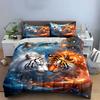 White and orange tigers. Bedding sets Duvet cover sets Duvet covers Pillowcases(1 * Duvet Cover 2 * Pillowcases without duvet insert)