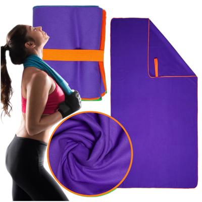Quick-Drying Towel for Training Gym Fitness 80X130 Microfiber Purple