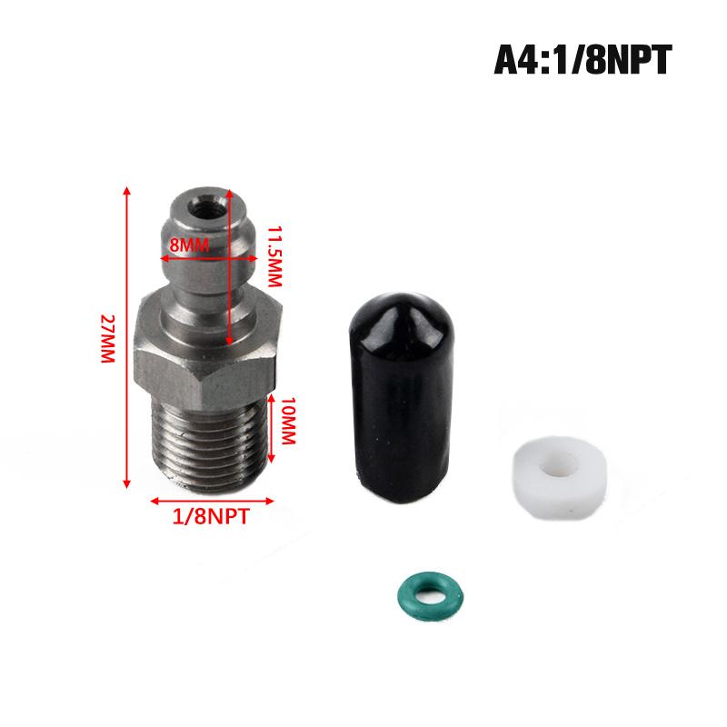Pcp Пейнтбольный пневматический быстродействующий соединитель 8 мм M10X1 Штекер адаптера с наружной резьбой 1/8Npt