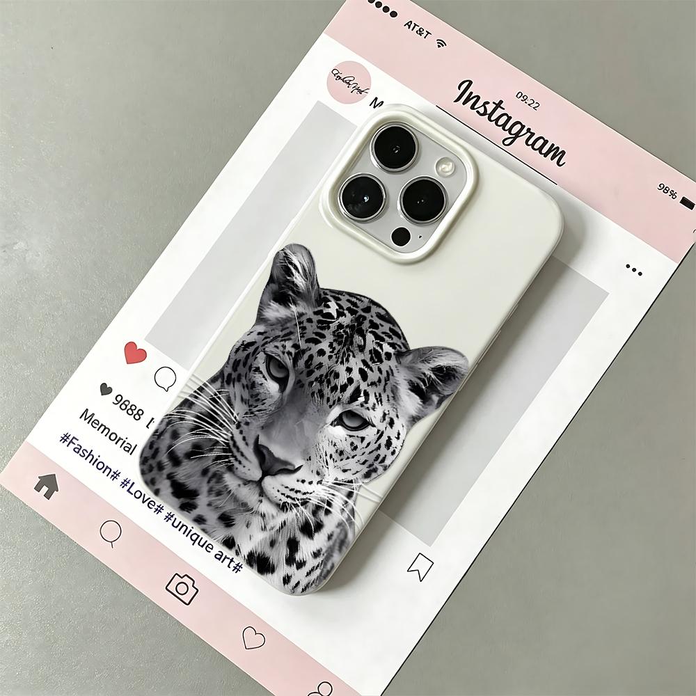 Чехол для телефона с принтом гепарда для iPhone 16 Pro Max 17 15 14 Plus 13 12 11 17Air, гладкий чехол Funda Coque