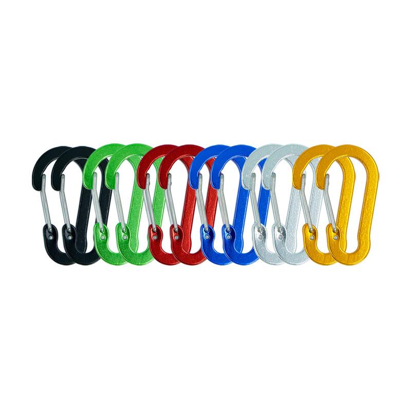 12 шт. набор карабинов, туристические маленькие крючки, уличная рыбалка, кемпинг, клипса, велосипедный туризм, многофункциональный инструмент, брелок с пряжкой, карабины
