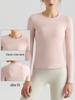 Autumn Long Sleeve Women's Slimming Yoga Top - Quick Dry for Pilates and Running