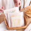 50Pcs White Paper Transparent Window Bags Baking Sliced Toast Bread Self-adhesive Food Pastry Packaging