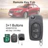 315Mhz 3+1Buttons Car Remote Key with ID48 Chip /4D0837231M Fit for A4 / S4 / A6 / A8 / TT 1997-2005