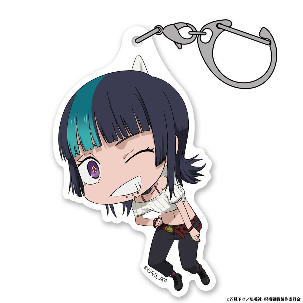 Акриловые брелоки для Jjk Kirara Hoshi Rika Orimoto Yuta Okkotsu Hakari Kinji Q Version Периферийный акриловый брелок для ключей автомобиля