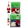 Complete DIY Button Snowman Decoration Kit with Buttons and Materials for Easy Christmas Crafting and Scrapbooking