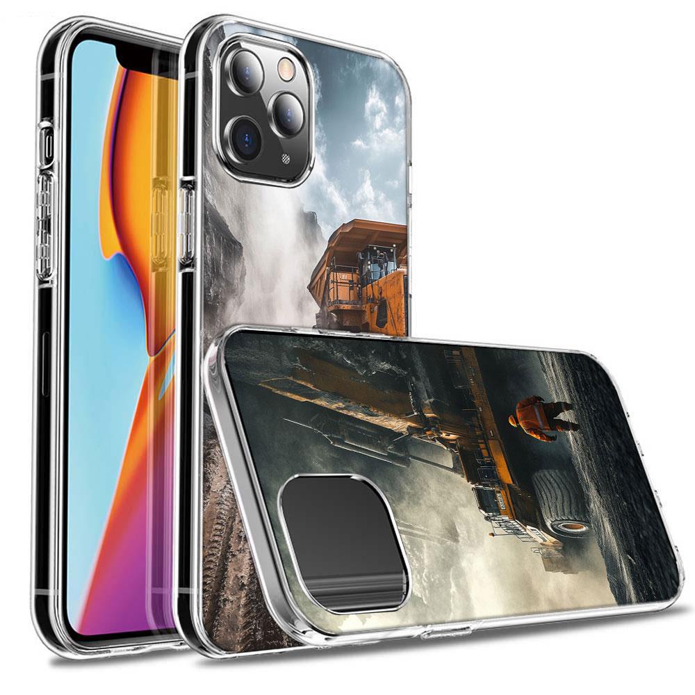 Heavy Duty Dump Truck Equipment Inspection Phone Case For Iphone 16E 15 Pro 14 Plus 17E 16 17 Pro Max Air 11 12 13 Mini Cover
