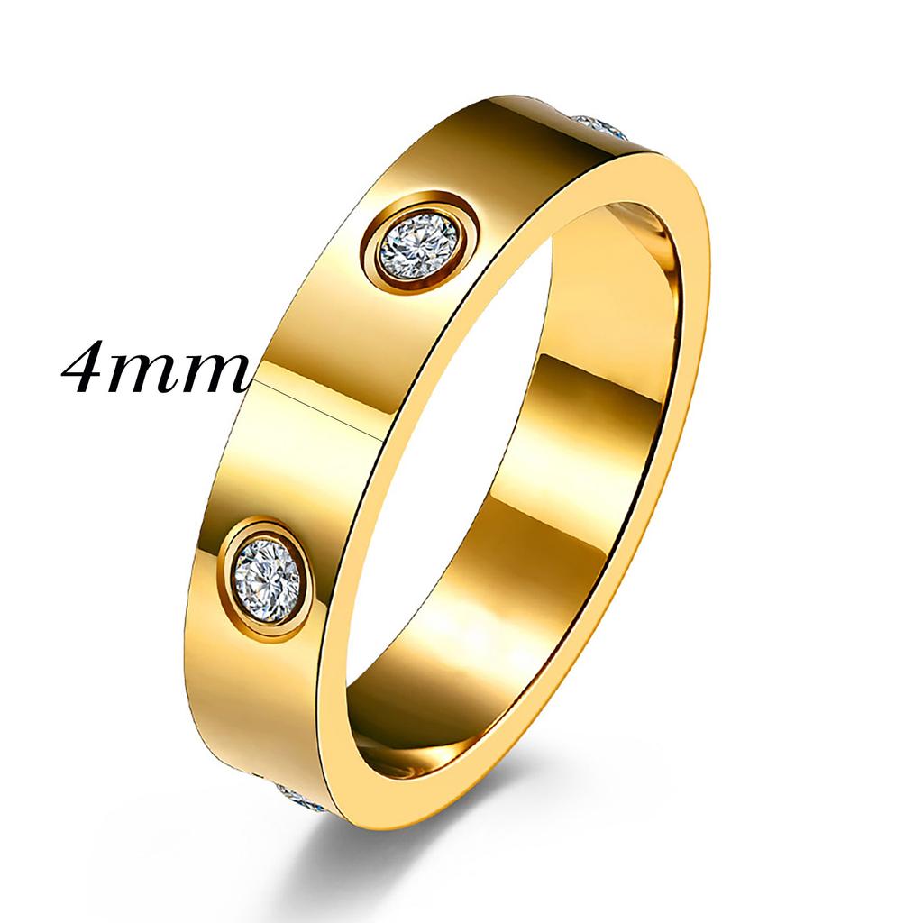 Модное свадебное кольцо с цирконием для женщин, простое ювелирное изделие из нержавеющей стали цвета розового золота, аксессуары для вечеринок, горячая распродажа